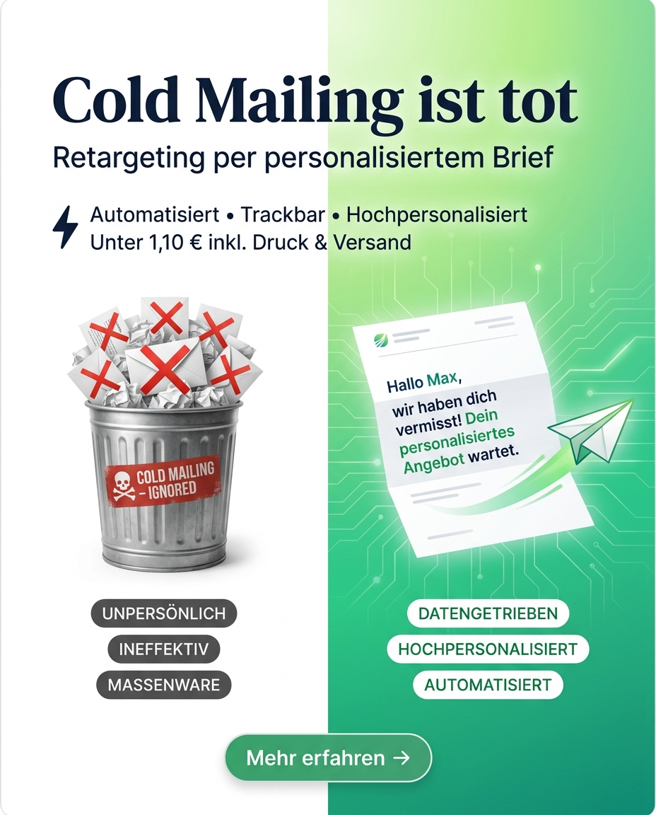 Cold Mailing ist tot